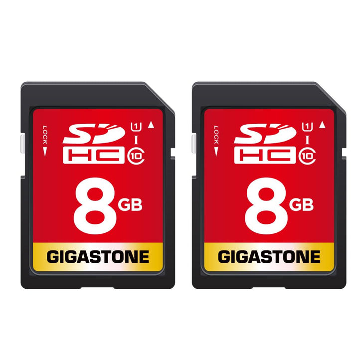 8GB SDHC Memory Card, Pack of 2, High Speed for Reserving Photos, Videos, Music, Voice Files, Camcorder, Camera, Recorder, PC, Mac, Class 10