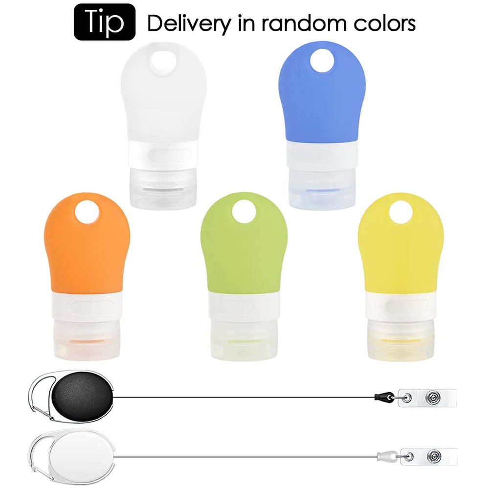 Linkidea Portable Silicone Travel Bottles Set, Empty Ha