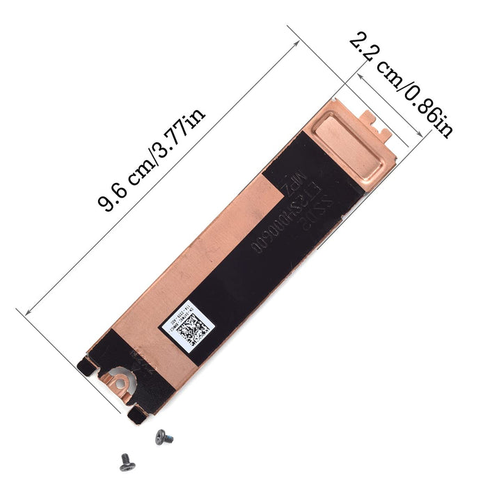 First SSD M.2 2280 NVMe Heatsink Pad Hard Drive Heat Shield 04TW9C 4TW9C 3JJDG 03JJDG for Dell XPS 15 9500 9510 9520, Dell Precision 5550 5560, Latitude 15 5500 Laptop Thermal Bracket for SSD1