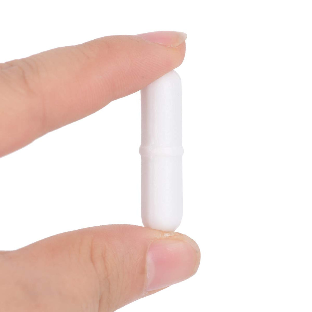 7 Pieces PTFE Magnetic Stirrer Mixer Stir Bar and 11.8 Magnetic Stir Bar Retriever, White