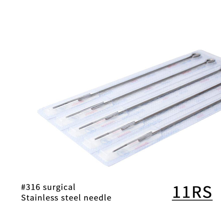 50PCS Tattoo Needles 11RS- 50Pcs Professional Tattoo Needles 11 Round Shader for Tattoo Gun, Tattoo Supplies, Tattoo kits