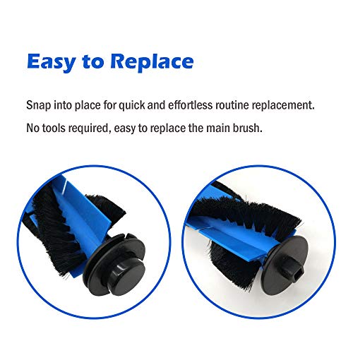 2-Pack Replacement Parts Rolling Brush Compatible with Eufy RoboVac 11S,11S MAX,12,15C,15C MAX,15T,25C,30,30C,30C MAX, 35C, 25C MAX, G10 Hybrid,G30,G30 Edge Robotic Vacuum