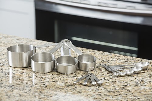 TableCraft H726 Bakers Dozen Measuring Set Includes Measuring Spoons, Measuring Cups and Spice Spoons
