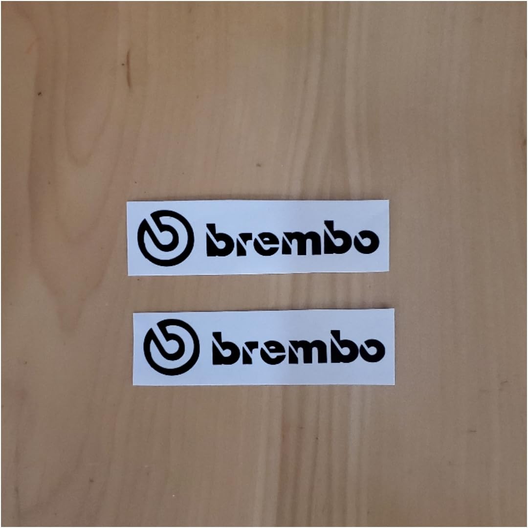 Brake Caliper HIGH TEMP Decal Sticker Set of 4 (Black)