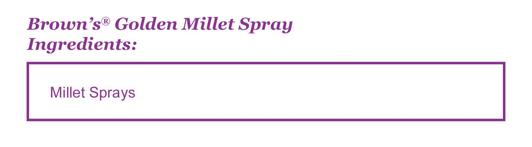 F.M. Brown's Golden Millet Spray, All-Natural Foraging Treat for Pet and Wild Birds, 5-lb Bag - Sun-Cured, Grown and Harvested in the USA