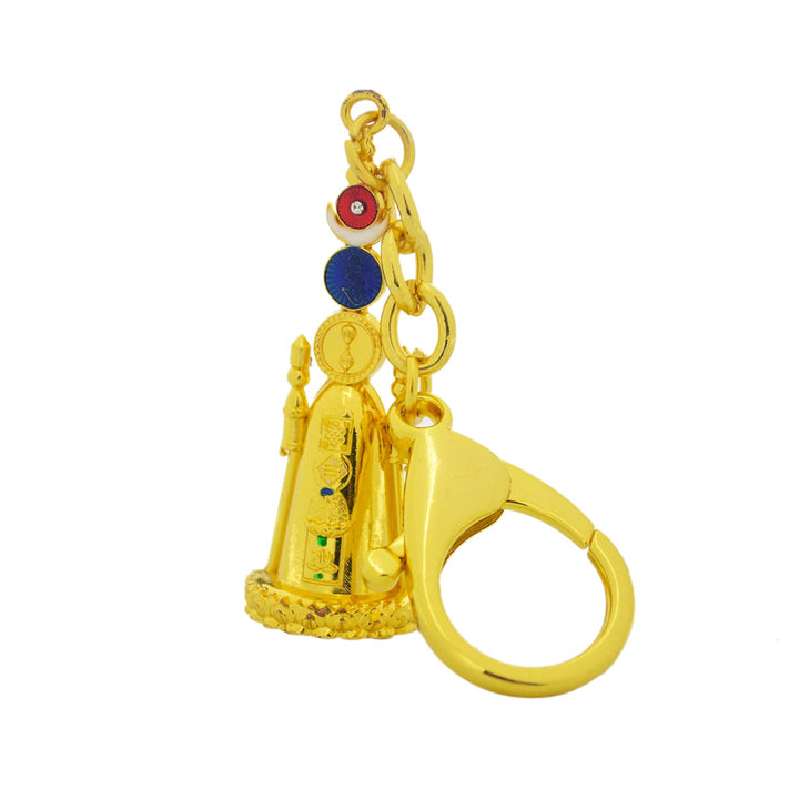 Feng Shui Sun &amp; Moon 5 Element Pagoda Amulet Keychain