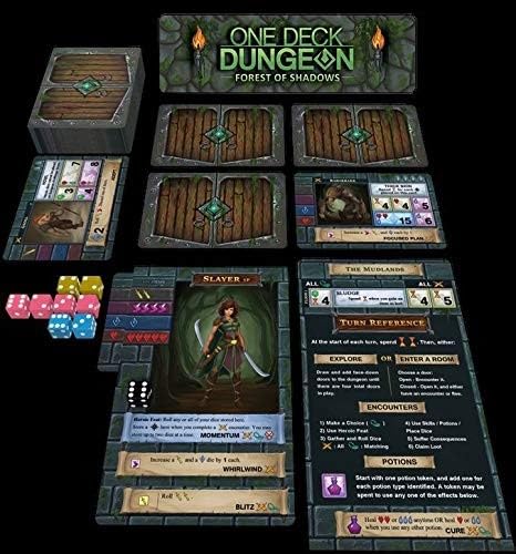 One Deck Dungeon: Forest of Shadows Board Games , Green