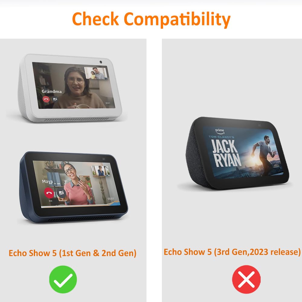 AutoSonic Stand for Amazon Echo Show 5 (1st Gen and 2nd