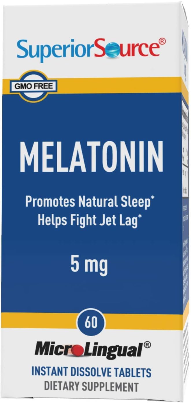 Superior Source Melatonin 5 mg - Healthy Sleep Support 