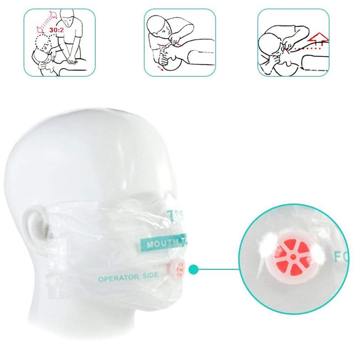 Pack of 25pcs CPR Mask Keychain Ring Emergency Kit SUNY