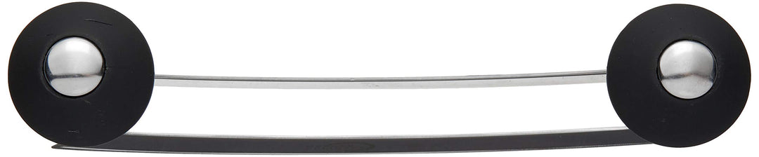 Double Blade Rocking Mezzaluna Knife with 2 Knob Handles, 8 Inch, Stainless Steel
