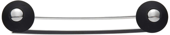 Double Blade Rocking Mezzaluna Knife with 2 Knob Handles, 8 Inch, Stainless Steel