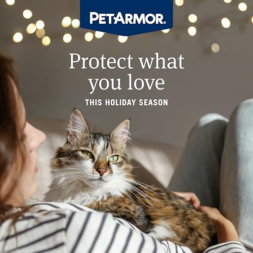 Plus Flea and Tick Prevention for Cats, Cat Flea and Tick Treatment, 6 Dose, Waterproof Topical, Fast Acting, Cats Over 1.5 lbs
