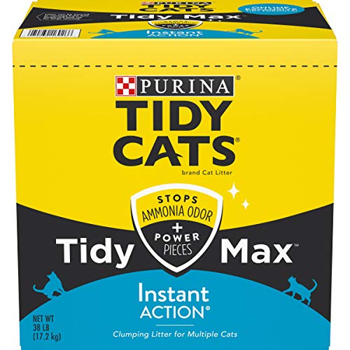 Purina Clumping Cat Litter, Tidy Max Instant Action Multi Cat Litter - 38 lb. Box
