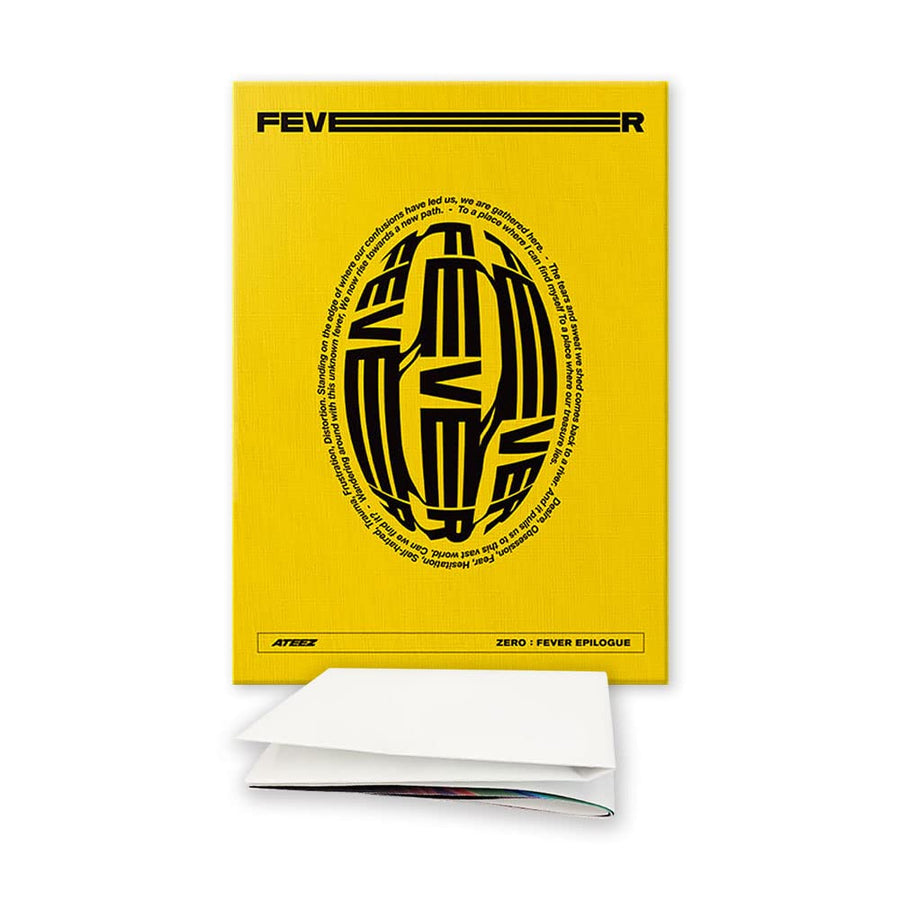 - ZERO: FEEVER EPILOGIST Album Z Version (Folded Poster), Gold, (Ateez-FevEpi)