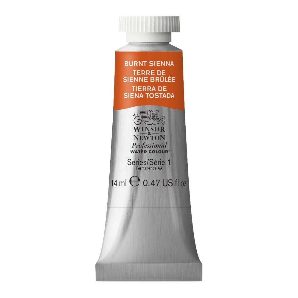 Winsor &amp; Newton Professional Water Colour Paint, 0.47-oz Tube, Burnt Sienna