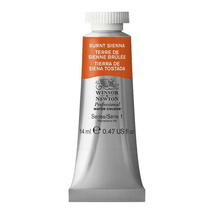 Winsor &amp; Newton Professional Water Colour Paint, 0.47-oz Tube, Burnt Sienna