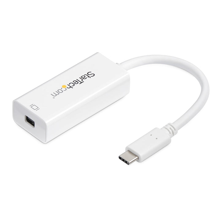 USB-C to Mini DisplayPort Adapter - 4K 60Hz - White - USB 3.1 Type-C to Mini DP Adapter - Type-C to Mini DP Converter (CDP2MDP)