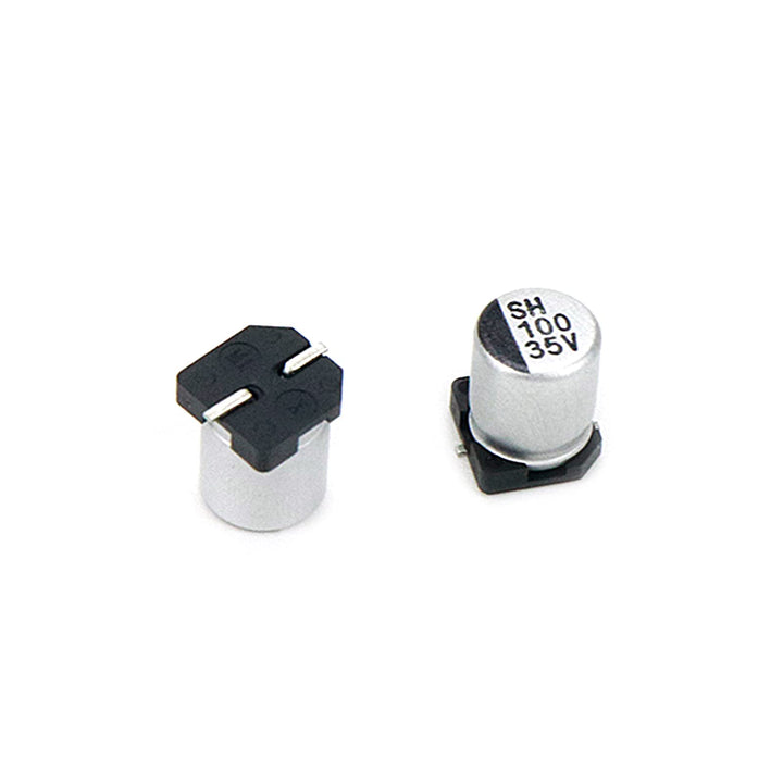 20Pcs SMD Aluminum Electrolytic Capacitors 100uF 35V