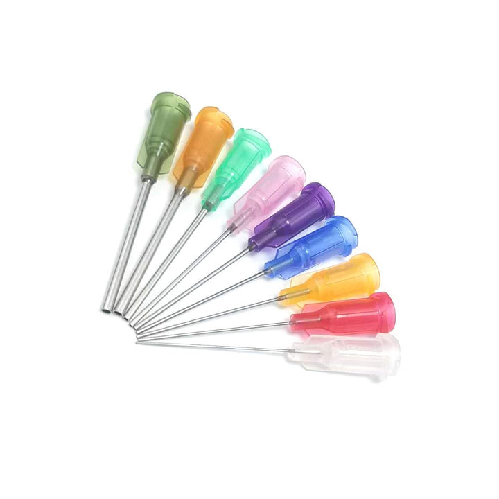 1 inch Synthetical Blunt Tip Dispensing Needle with Luer Lock - 9 Different Sizes,45 PCS