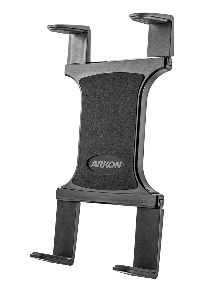 Mounts Slim-Grip Universal Tablet Holder | Grips Devices up to 18.4 in Screen Size | 4-Hole AMPS Pattern Compatible | Fits iPad, Samsung Tab, Google, Surface, and More | TAB001-AMPS