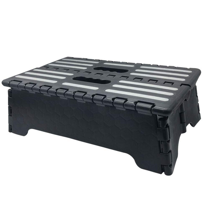 5 inch Lightweight Portable Folding Step - Great for Kitchen, Bathroom, Bedroom, Kids or Adults -Opens Easy with One Flip