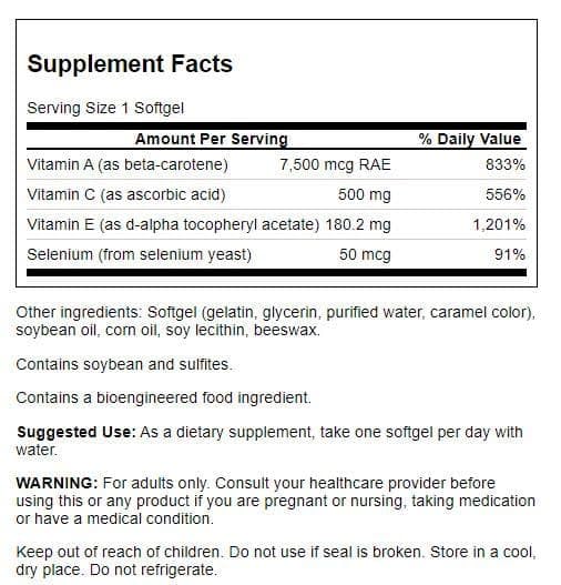 Swanson Vitamins A C E & Selenium - Promotes Cellul