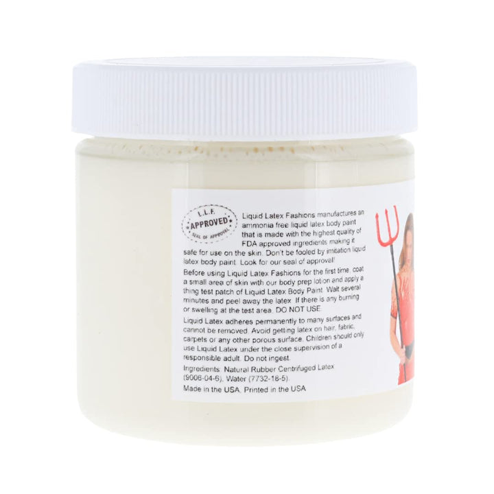 Ammonia Free Liquid Latex Body Paint - 4oz White