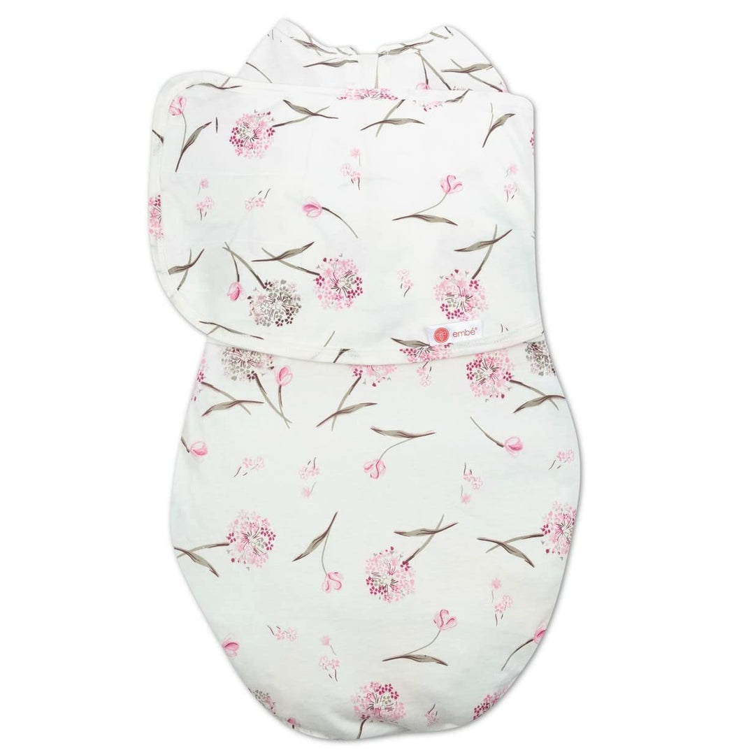2-Way Starter Baby Swaddle, 6-14 lbs, Newborn Swaddle Sack 0-3 Months, Zip &amp; Hook &amp; Loop Fastener Swaddle 0-3 Months Baby Swaddles Wrap, Hip Healthy, Infant Swaddle - Clustered Flowers