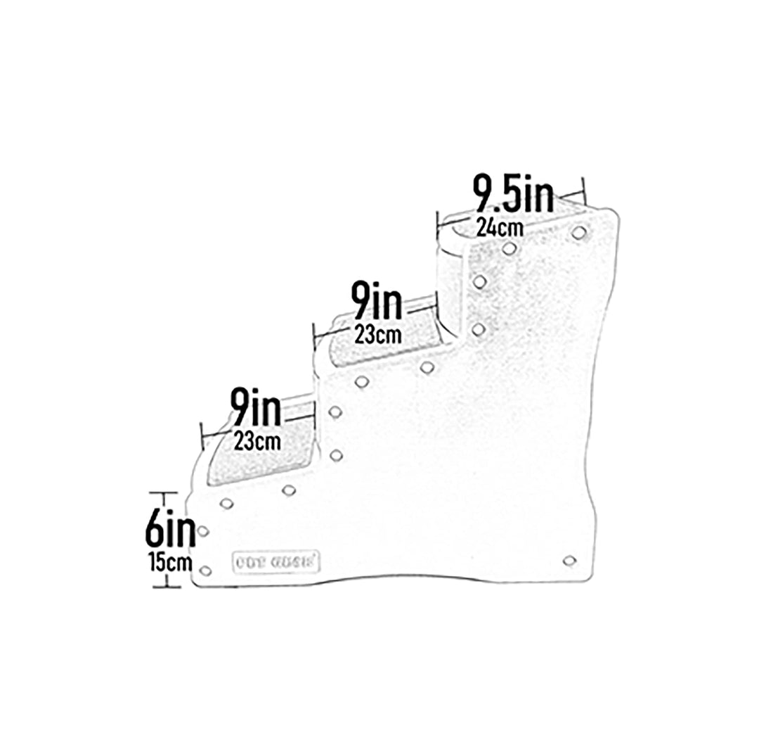 Easy Step III Pet Stairs, 3 Step for Cats/Dogs, Removable Washable Carpet Treads, for Pets Up to 150lbs, No Tools Required, Available in 6 colors