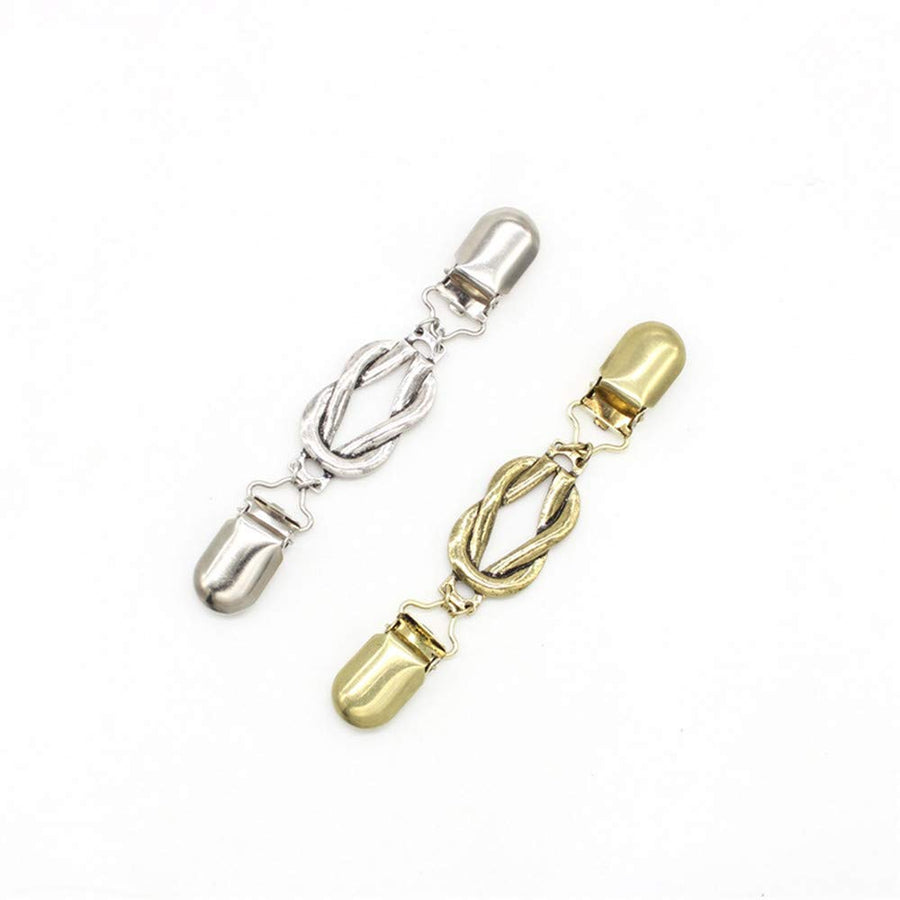 EvaGO 2 Pieces Retro Sweater Clips Cardigan Collar Clip