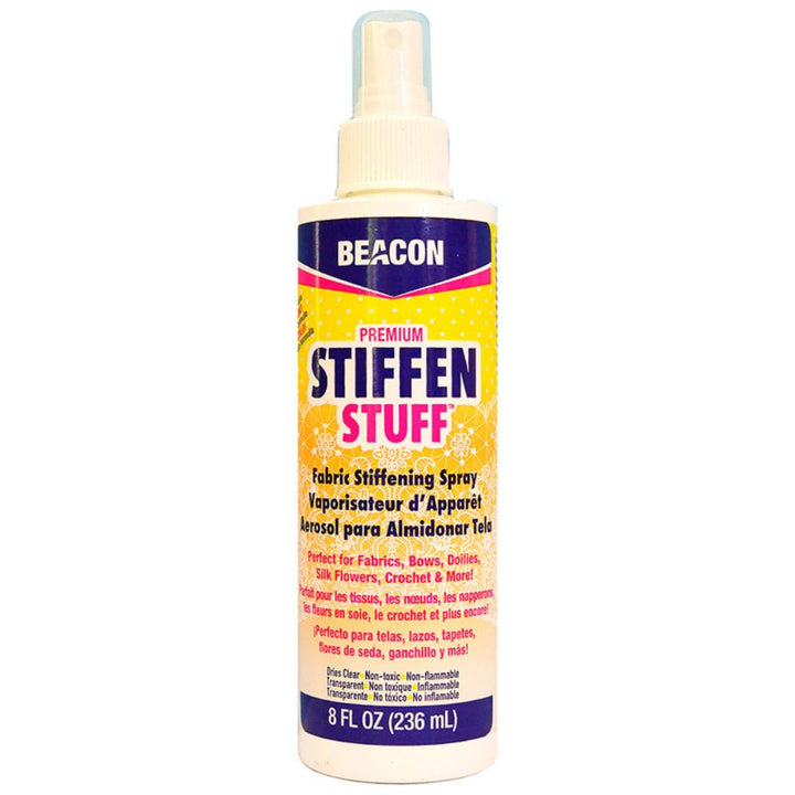 Stiffen Stuff Fabric Stiffening Spray - Quick, Even Application with No Flaking or Cracking, 8-Ounce