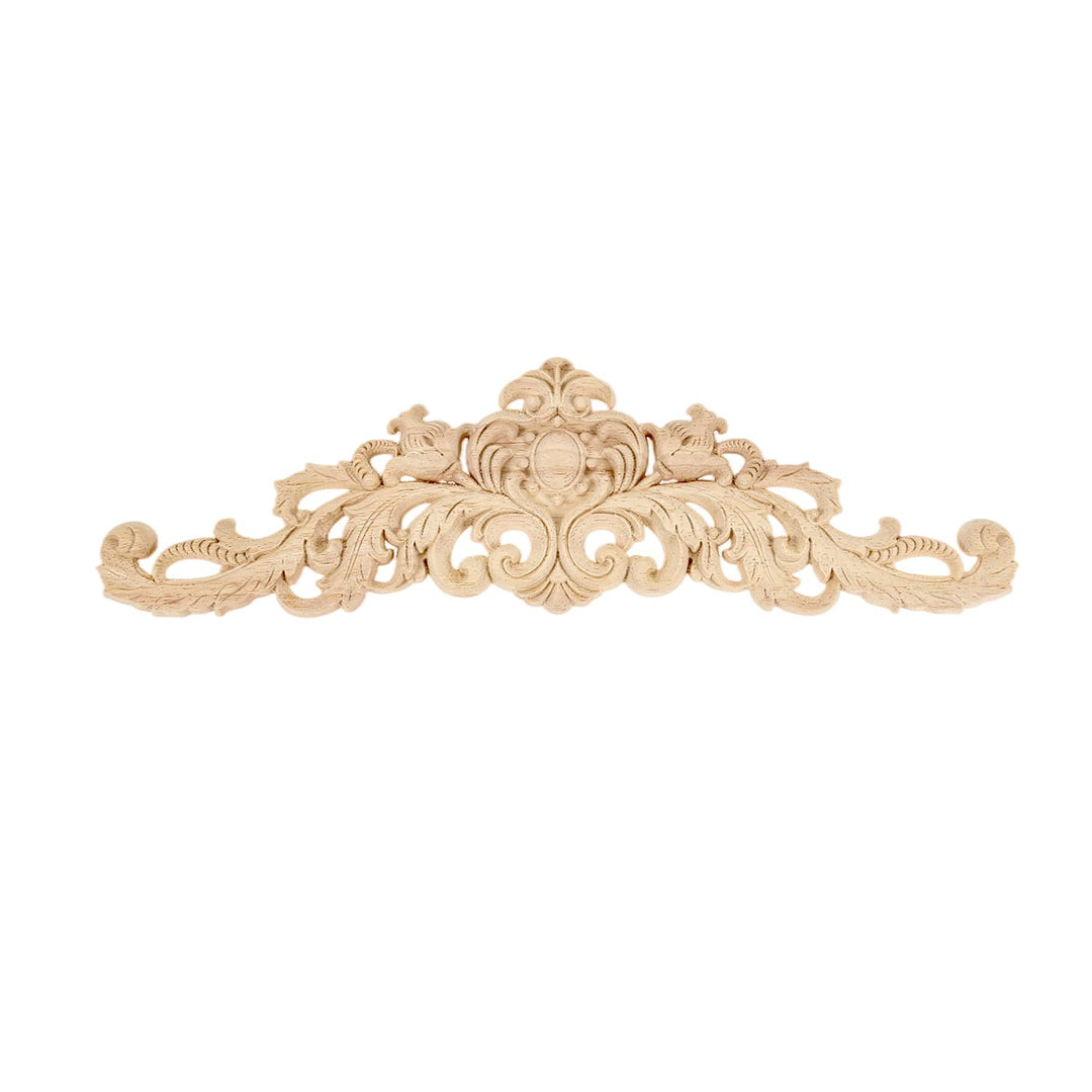 MUXSAM Long Wood Carved Appliques Onlays, 1-Pack Unpain