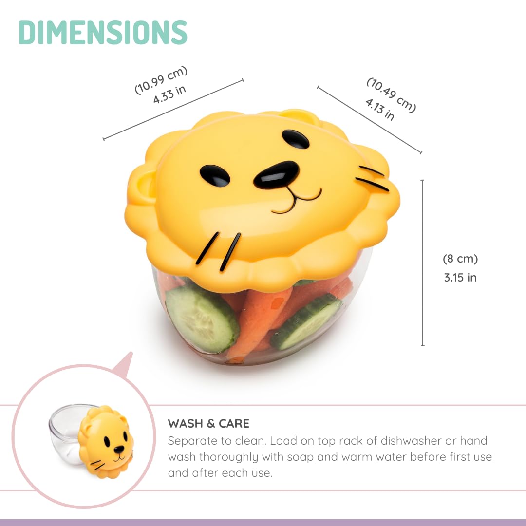 melii Animal Snack Containers with lids - Food Storage 