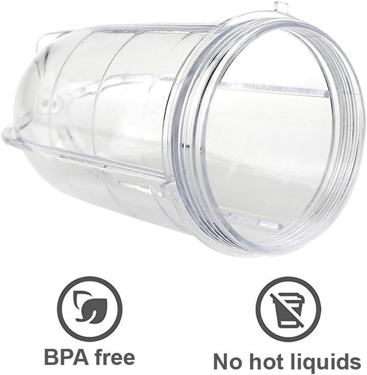 2 PCS Replacement Cups For Magic Bullet Replacement Parts 16OZ Blender Cups Jar compatible with 250W Magic Bullet MB1001 Series Juicer Mixer