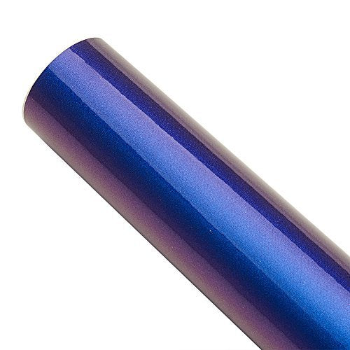 AuMoHall Purple Blue Chameleon Glossy Car Vinyl Wrap Sticker Sparking Diamond Gradient Color Change Car Body Vinyl Film Roll, 59.84&#39;&#39; x 11.81&#39;&#39;