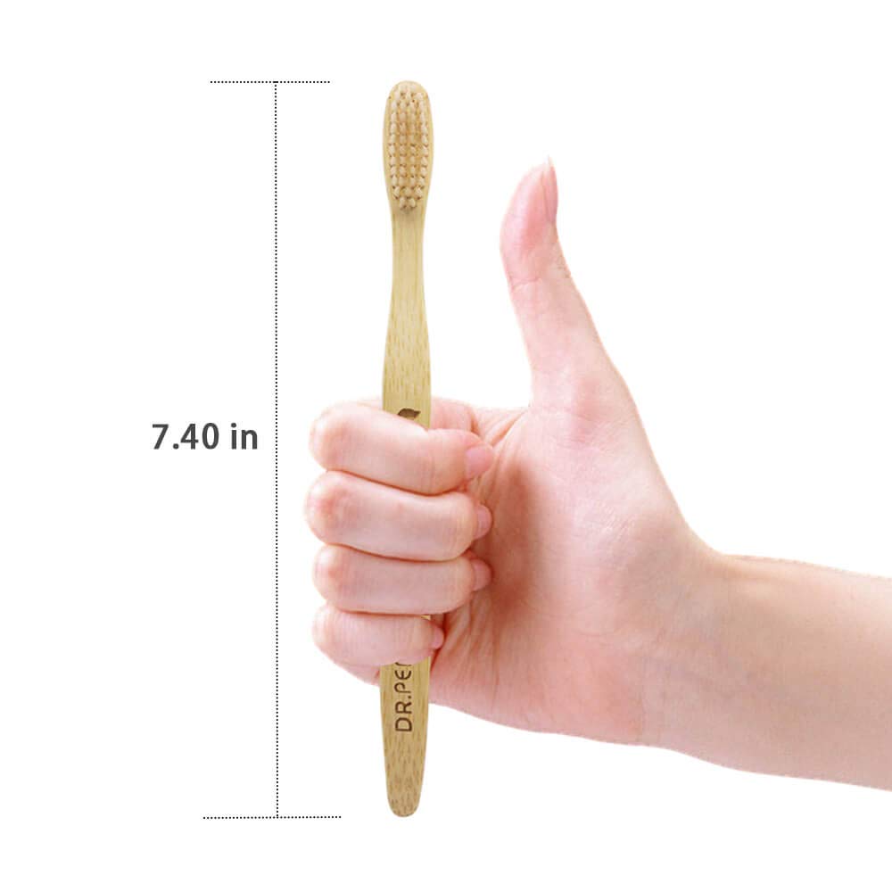 Dr.Perfect Bamboo Toothbrush with Medium Soft BPA Free 