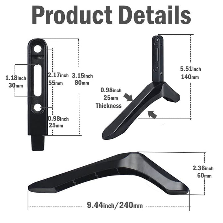 Universal TV Stand, Base Table Top TV Stand, TV Legs, T