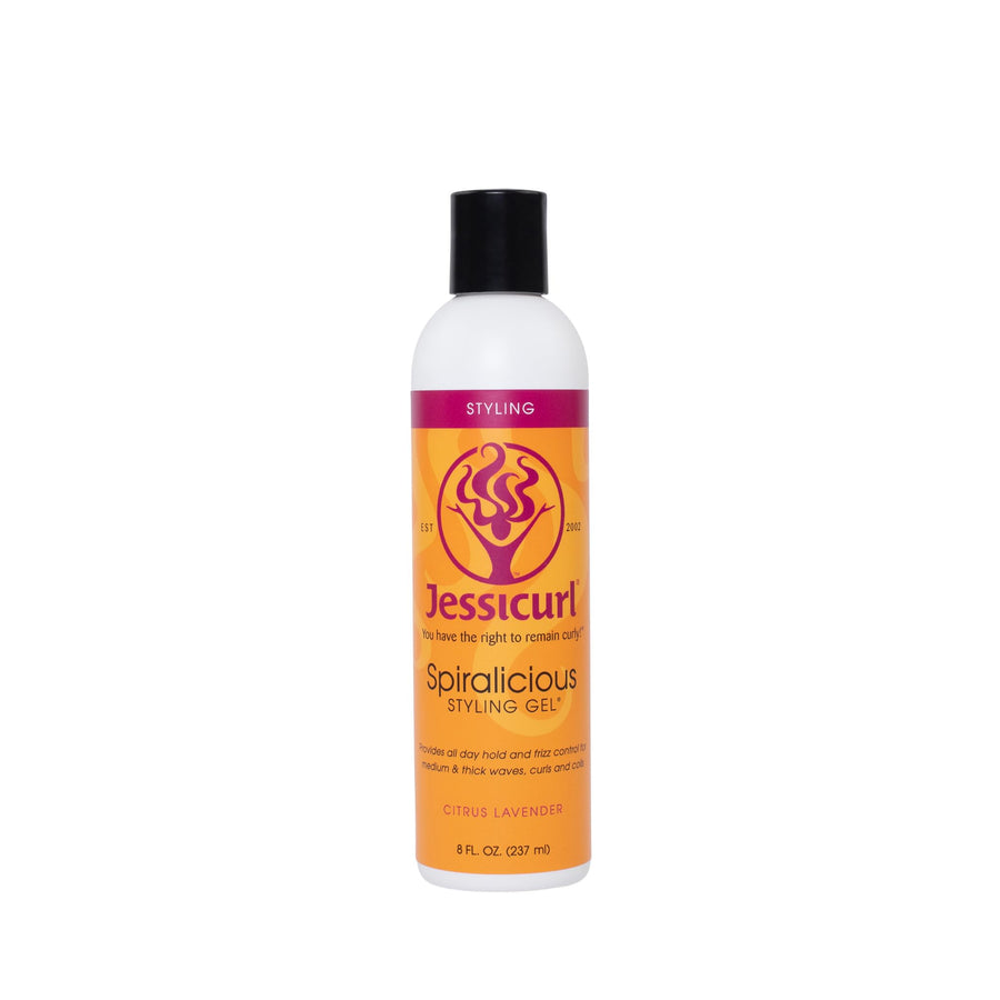 , Spiralicious Gel, Citrus Lavender, 8 Fl oz. Curl Defining Hair Gel for Curly Hair and Frizz Control, for all hair types