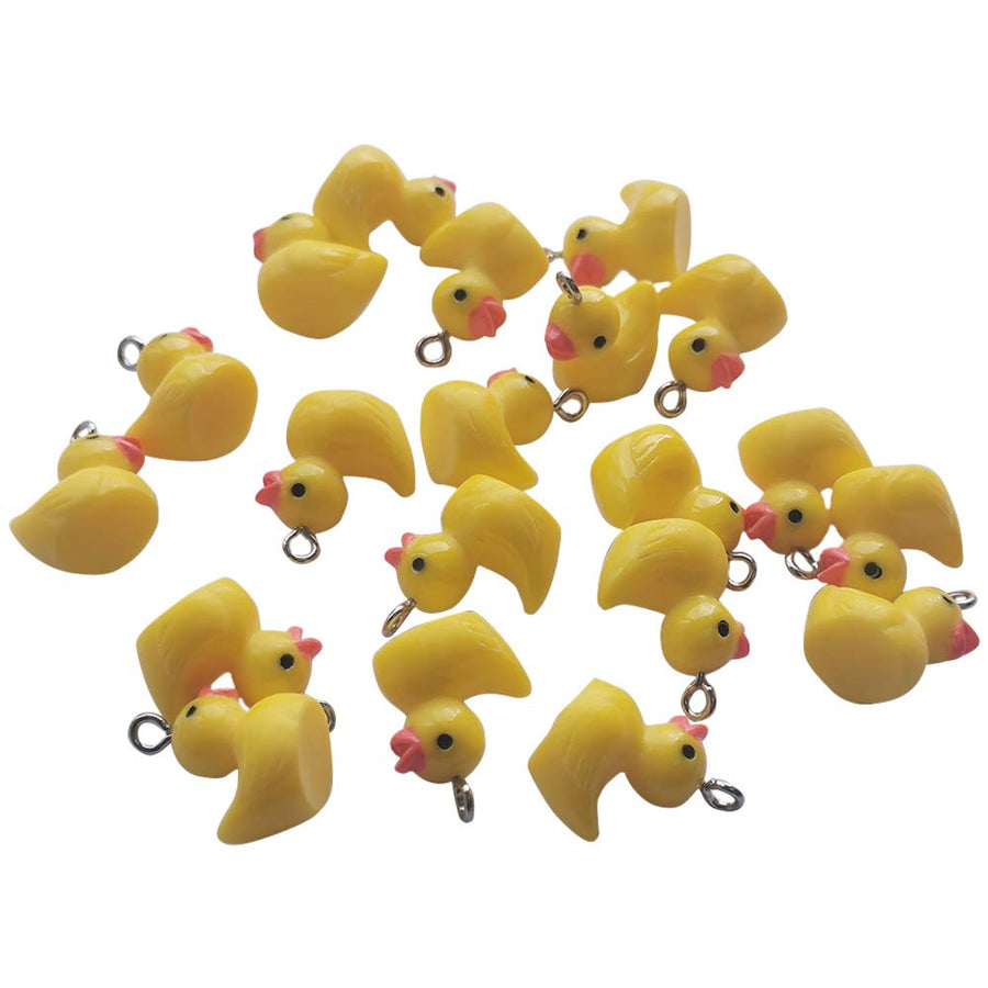 AMOBESTER Slime Charms Ducks Tiny Ducks with Hook Hard 