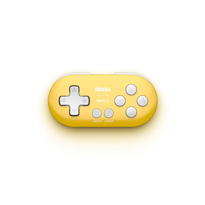 8Bitdo Zero 2 Bluetooth Gamepad Keychain Sized Mini Controller for Switch, Windows, Android, macOS & Raspberry Pi(Yellow Edition)