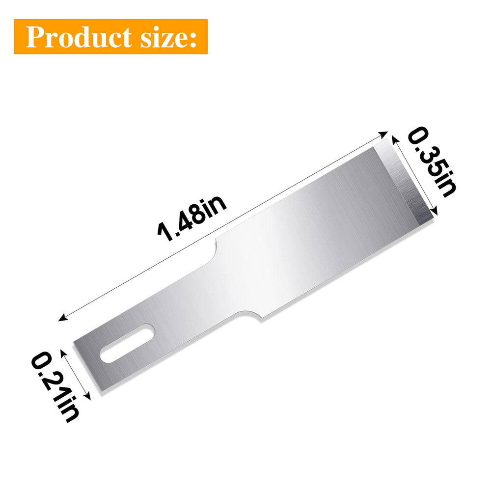 100 Pack Hobby Blades Set #17 Craft Knife Blades Refill Hobby Knife Replacement Blades with Storage Box for Art and Craft Scrapbooking Supplies Cutting Caving