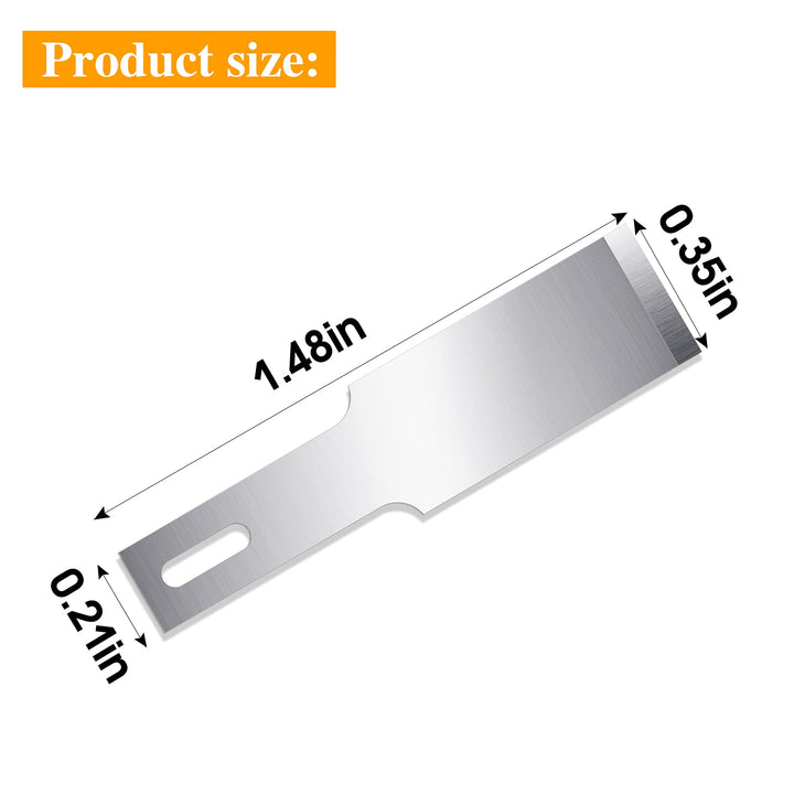 100 Pack Hobby Blades Set #17 Craft Knife Blades Refill Hobby Knife Replacement Blades with Storage Box for Art and Craft Scrapbooking Supplies Cutting Caving