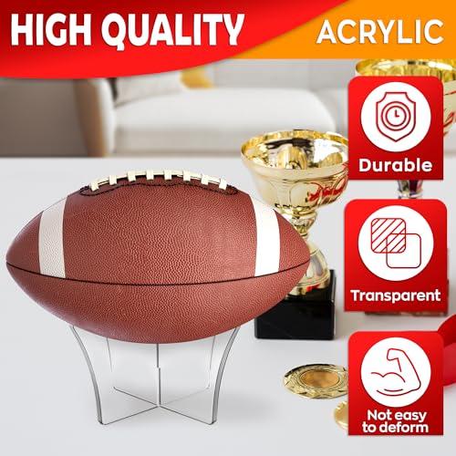 Acrylic Basketball Display Stand - Clear Display Stand Soccer Ball Holder Acrylic Stands for Display Basketball Stand Clear Acrylic Display Football Stand - Non-slip Basketball Holder Display Stands