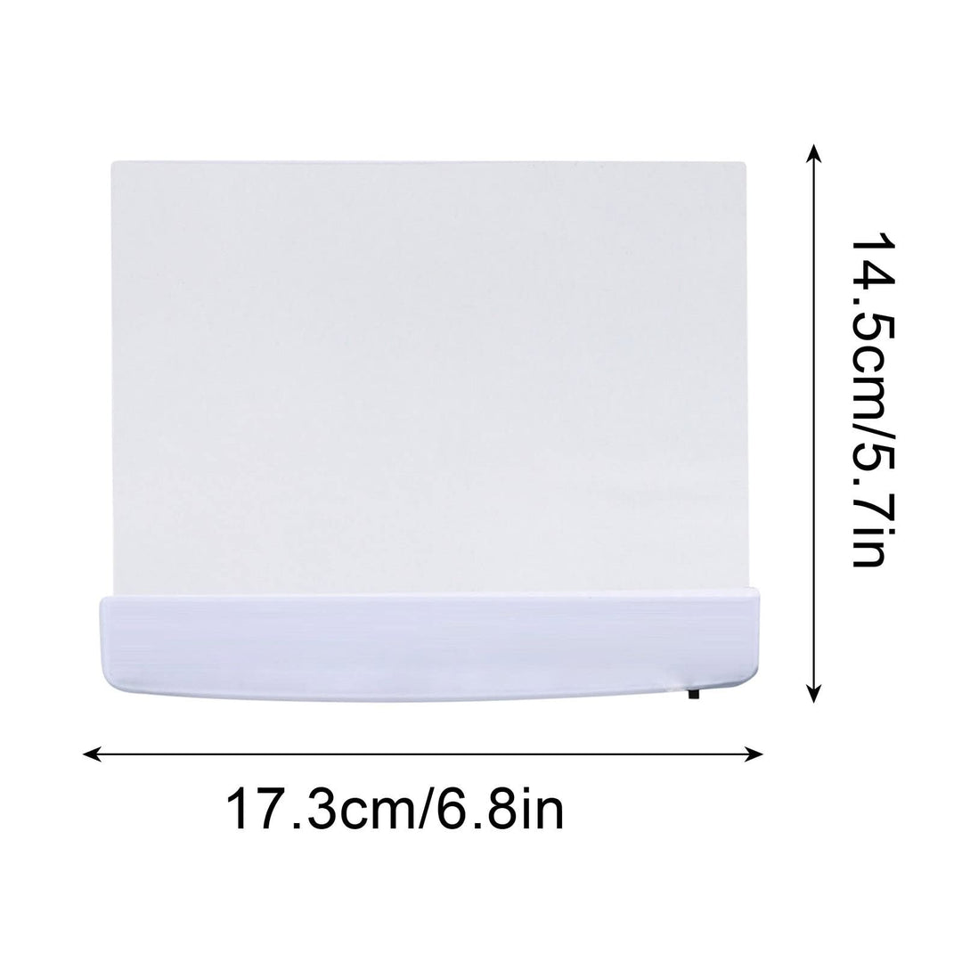 Flat Book Light for Reading in Bed at Night Clear LED Book Full Page Light Illuminator Panel Plate Lamp Board Wireless (White)