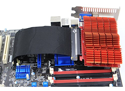 PCI-E Express X16 Riser Extend Card with High Speed Flex Cable(10cm 180Degree)