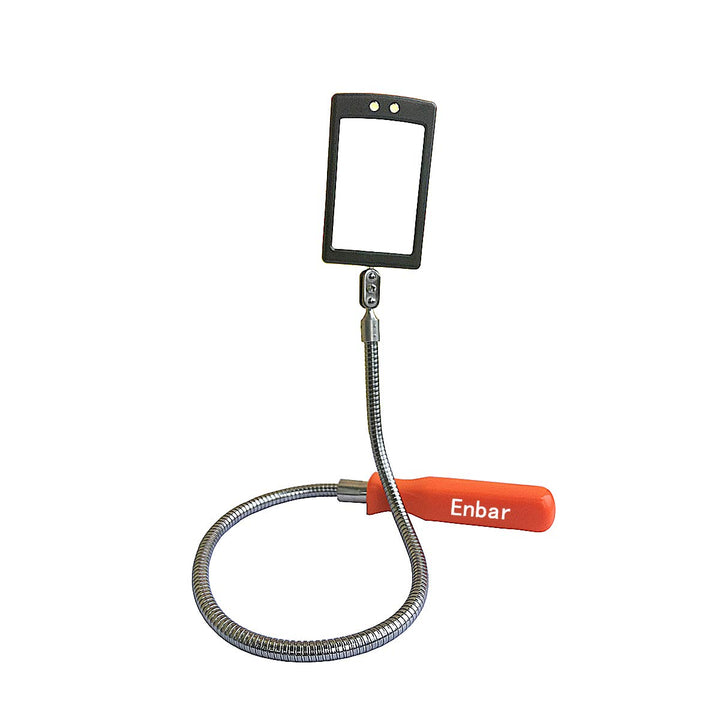 Inspection Mirror Flexible Inspection Mirror 360 Rotation with 2 LED Lighted Flexible Inspection Mirror Swivel for Automotive and Shower Use Mirror on a Stick