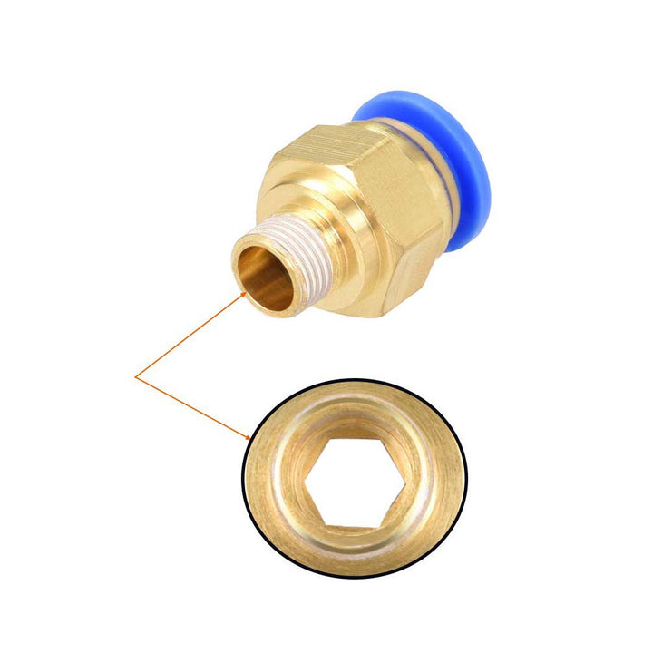 PC8-01 Push to Connect Fittings, 8mm Tube OD x 1/8” G T
