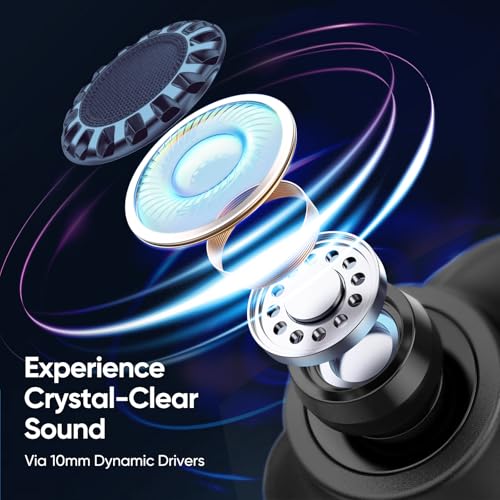 SW4 Wireless Gaming Earbuds for PC PS4 PS5 Switch Mobile - 2.4G Dongle &amp; Bluetooth - 30ms Low Latency - Headphones with Built-in Microphone - 4 Mics- Headset