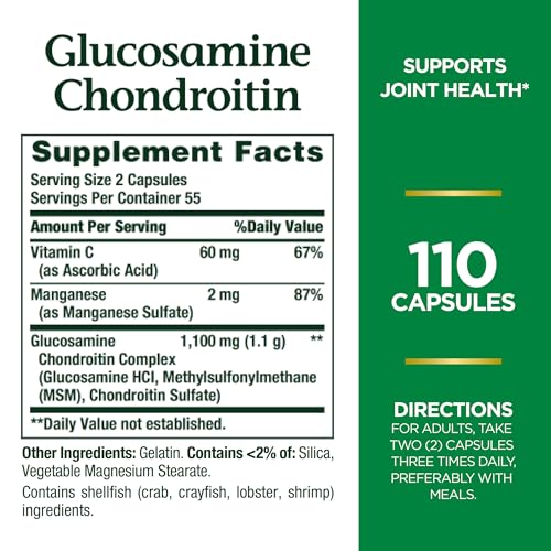 Nature's Bounty Glucosamine Chondroitin Pills and D